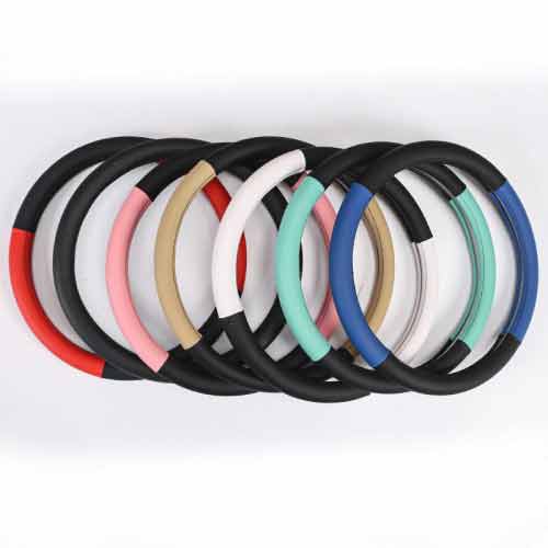 Wood Grain Steering Wheel Cover - Elegant & Classic Style